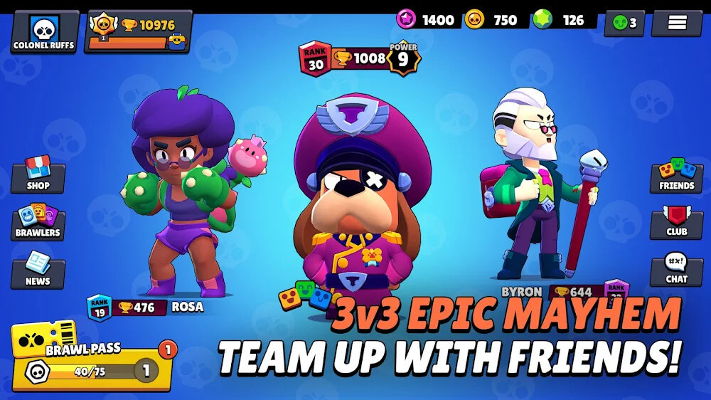 Brawl Stars v57.325 MOD APK (Menu, Unlimited Money, Unlocked, PvP)