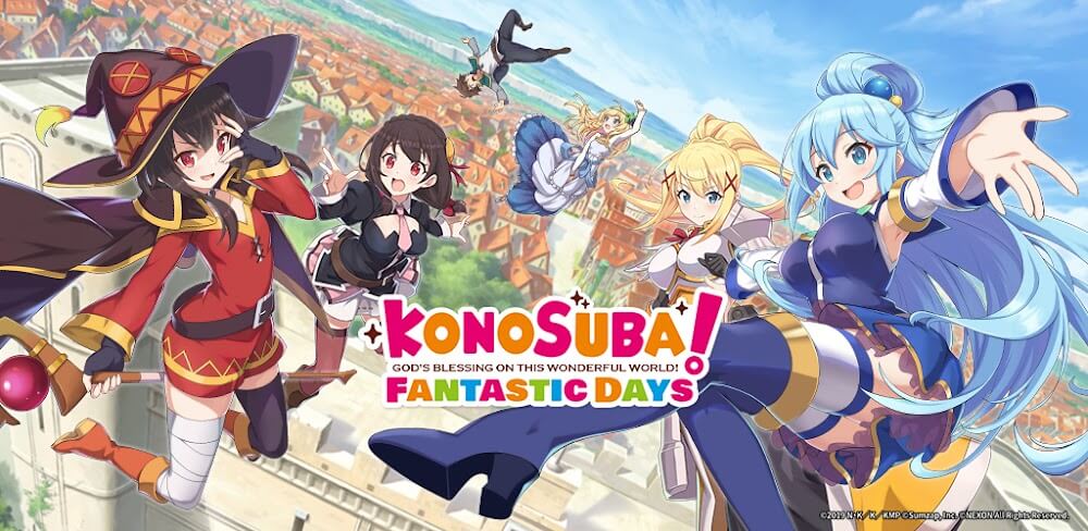 Cover Image of KonoSuba: Fantastic Days v5.6.0 MOD APK (Damage/Defense Multiplier, Infinite SP, Skill)