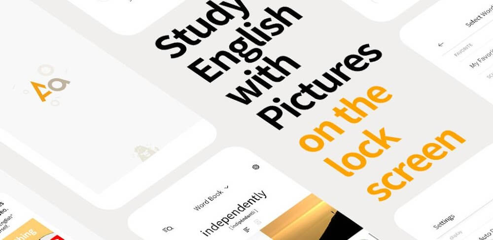 Cover Image of Lockscreen English Dictionary v1.8.183 MOD APK (Premium Unlocked)