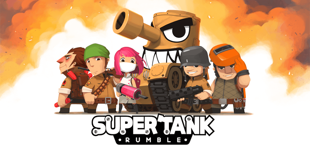 Cover Image of Super Tank Rumble v5.7.1 MOD APK (Premium Unlocked)